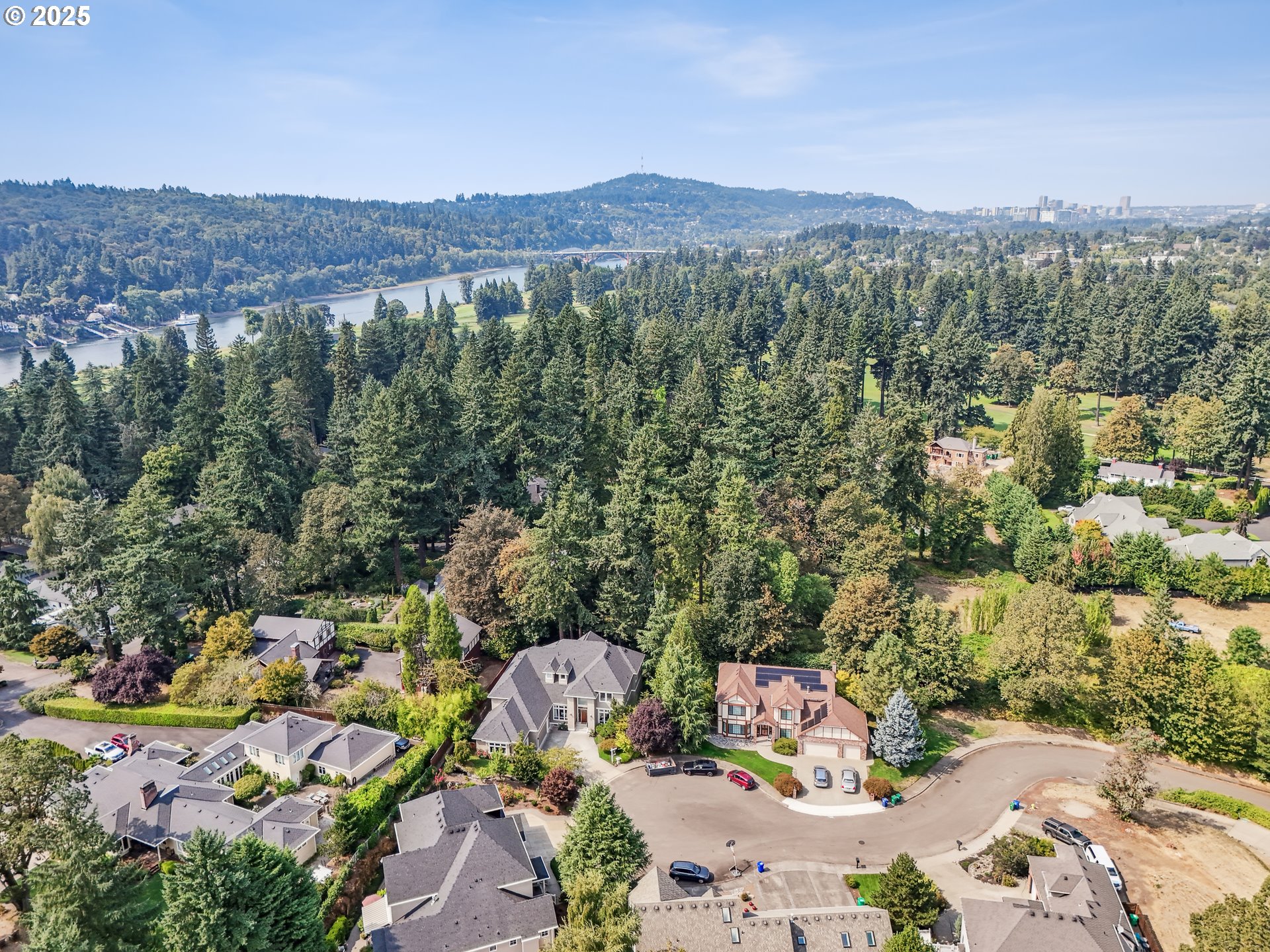 1621 Southeast McBrod Avenue Milwaukie, OR 97222 - Photo 40 of 41 an aerial view of a city with lots of residential buildings