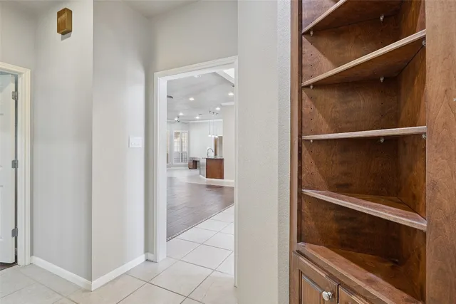 a view of an empty room