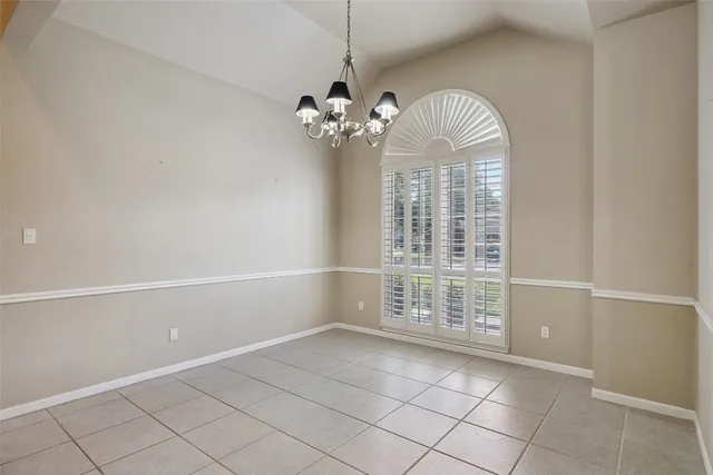 a view of livingroom with chandelier