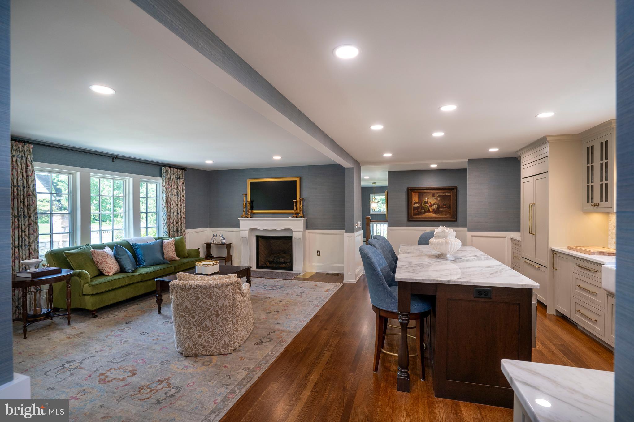 619 McKee Street State College, PA 16803 - Photo 36 of 101 a living room with fireplace furniture and a flat screen tv