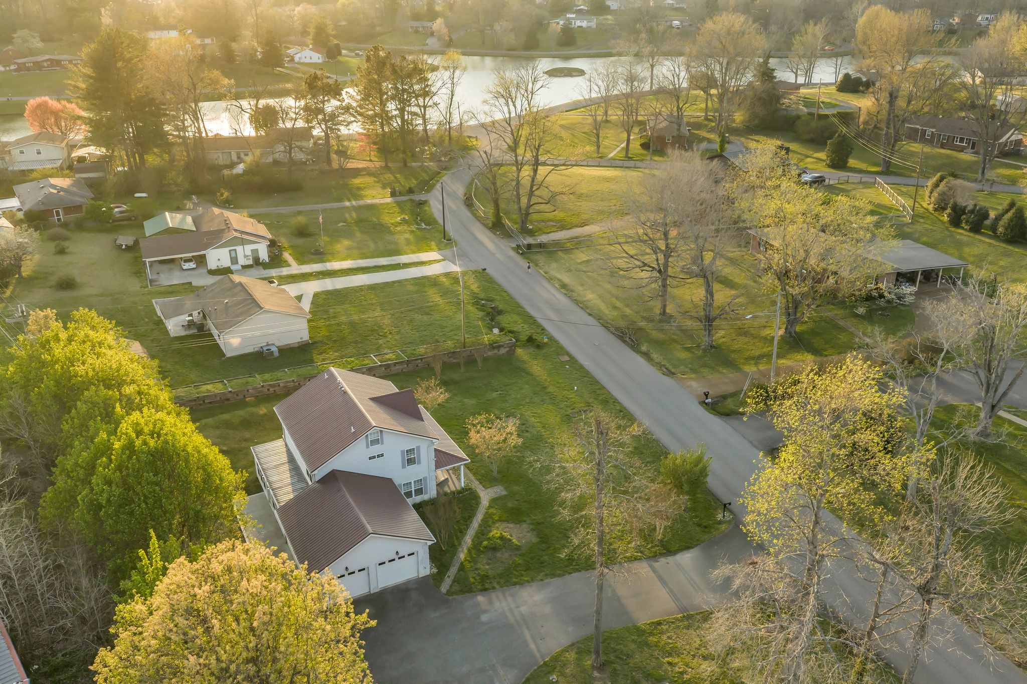 108 Lake Valley Road Dickson, TN 37055 - Photo 5 of 42 an aerial view of residential houses with outdoor space