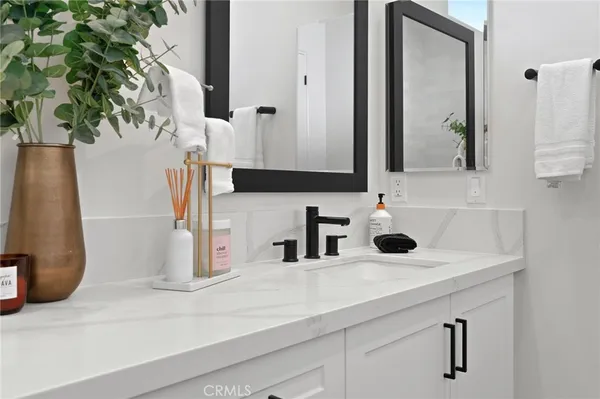 a view of a room with rack on the wall