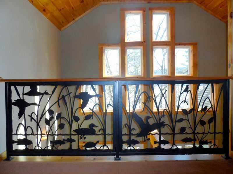115 Oak Shore Road Harrison, ME 04040 - Photo 27 of 35 Living Room. Railing detail,...