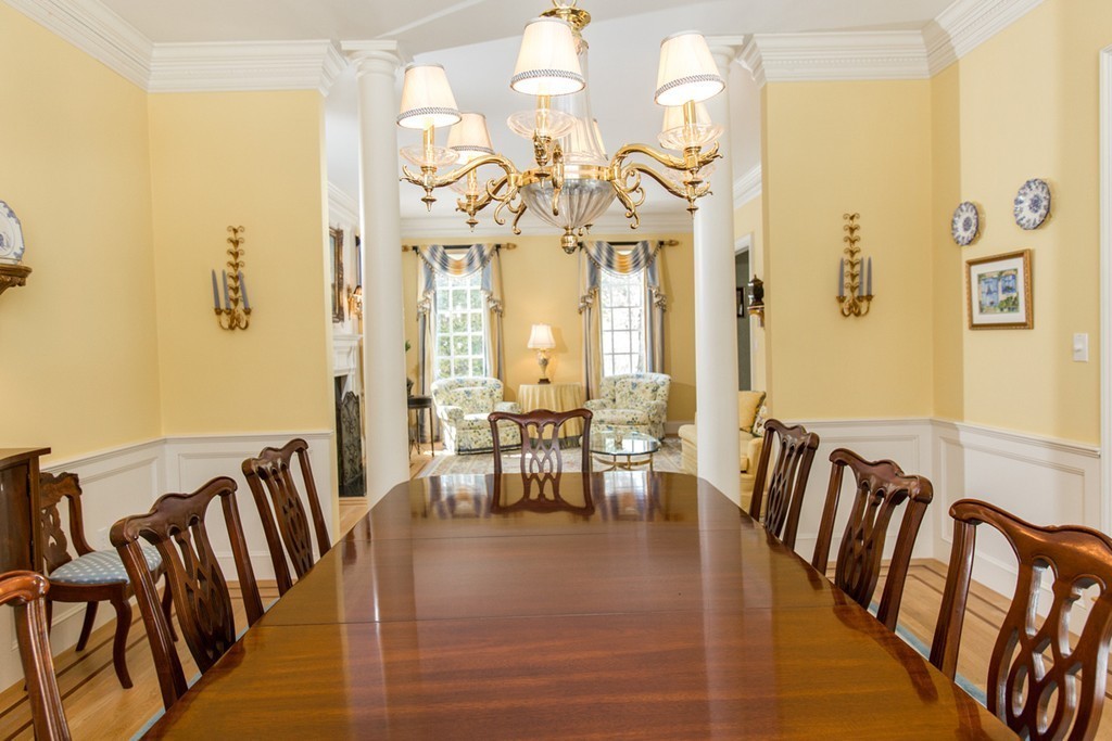 8 Cushing Road Wellesley, MA 02481 - Photo 11 of 17 a view of a dining room with furniture and wooden floor