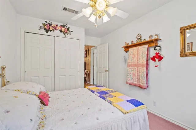 a bedroom that has a bed and a bed in it