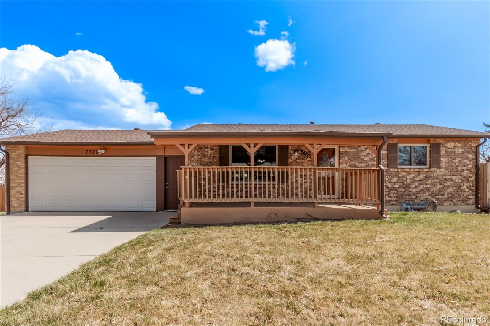 a view of a house with a balcony