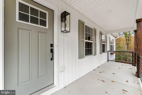 a view of front door of house