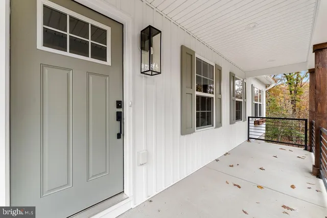 a view of front door of house