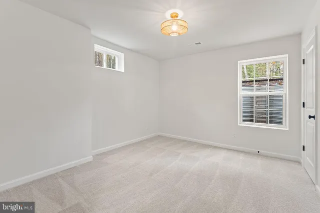 a view of an empty room