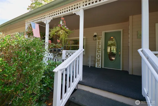 a view of a house with a porch