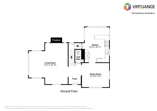 126 Southcote Road Riverside, IL 60546 - Photo 29 of 31 a picture of a floor plan