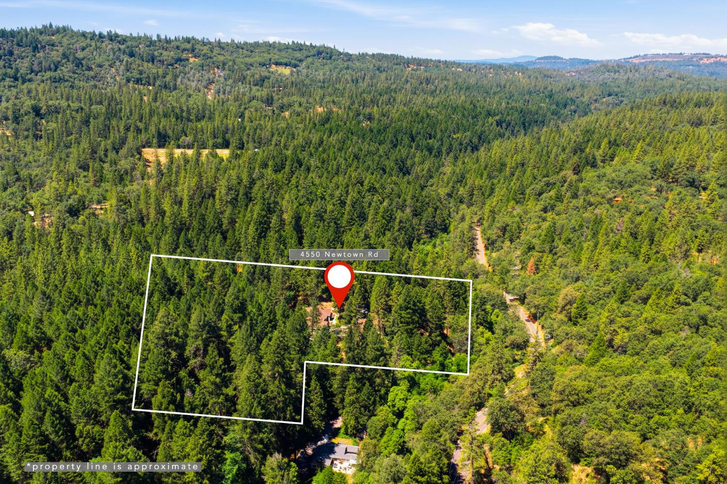 4550 Newtown Road Placerville, CA 95667 - Photo 42 of 43 Approximate lot lines.