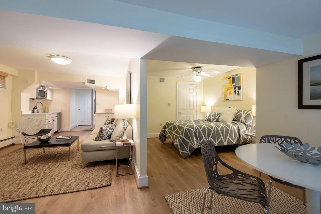 4330 37th Street Northwest Washington, DC 20008 - Photo 43 of 48 Living space & bedroom, another view