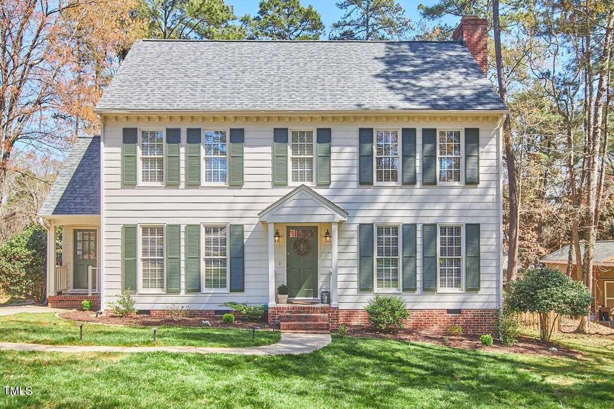 front view of house with a yard