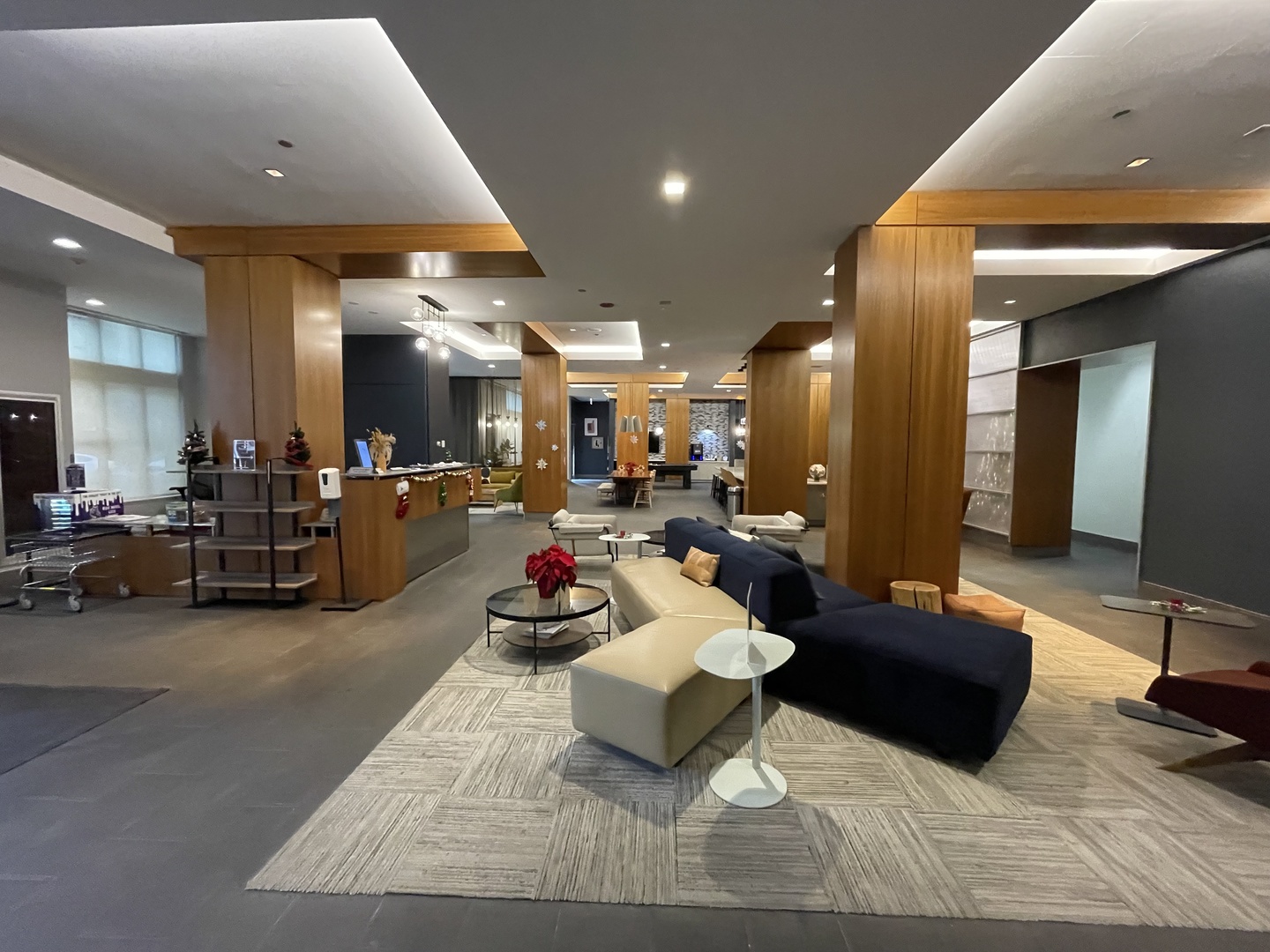 77 West Huron Street, Unit 1803 Chicago, IL 60654 - Photo 21 of 22 a living room with furniture a flat screen tv and a large window