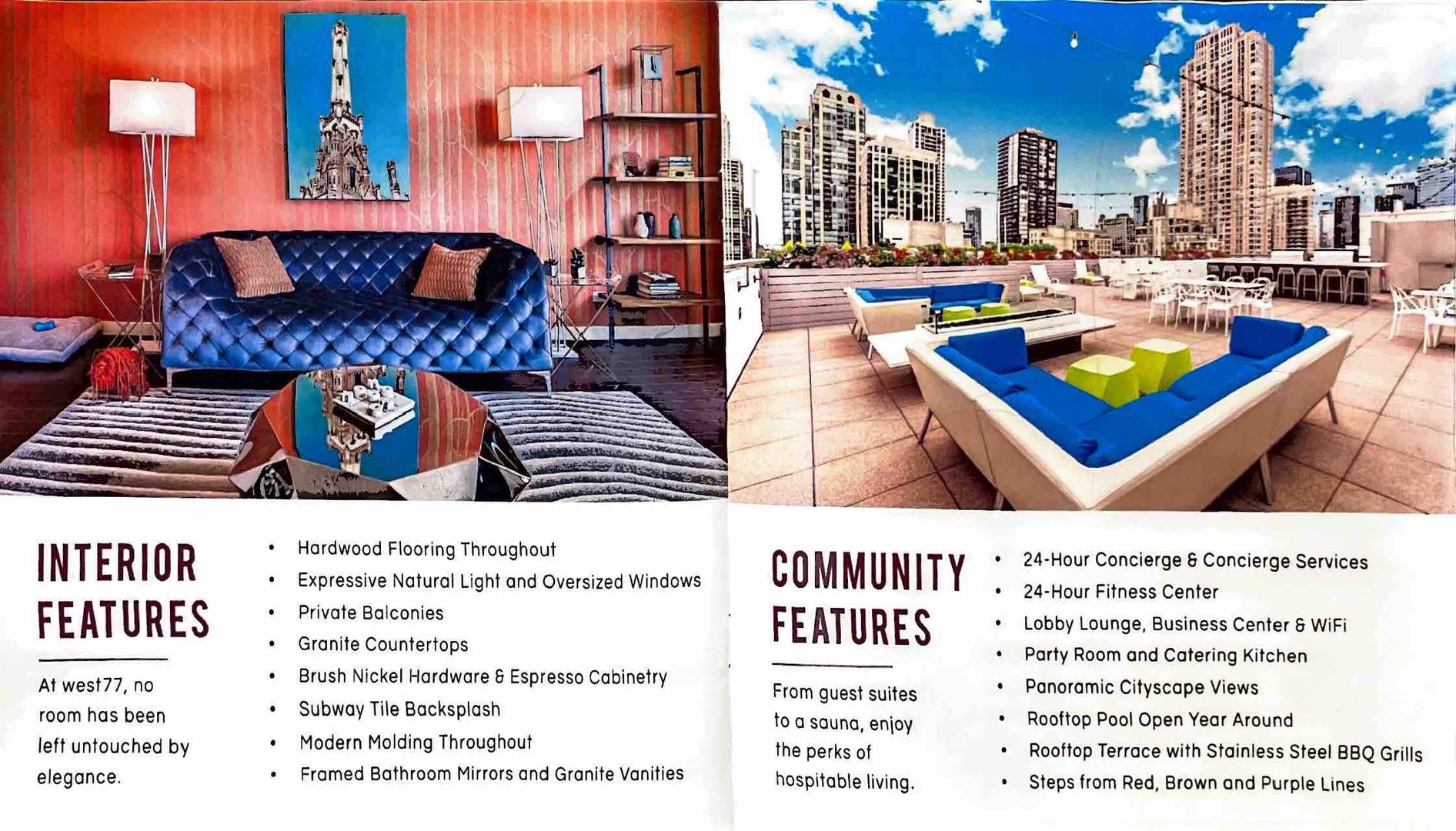 77 West Huron Street, Unit 1803 Chicago, IL 60654 - Photo 22 of 22 a picture of street with sitting area