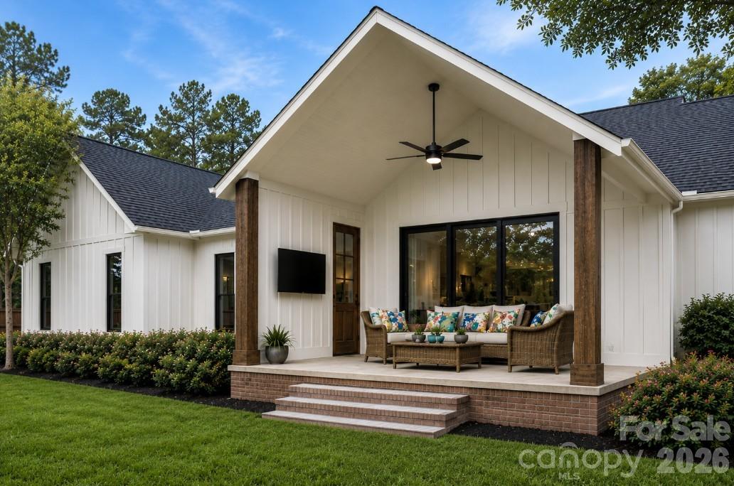 9745 Flowes Store Road Midland, NC 28107 - Photo 7 of 20 a front view of a house with a yard
