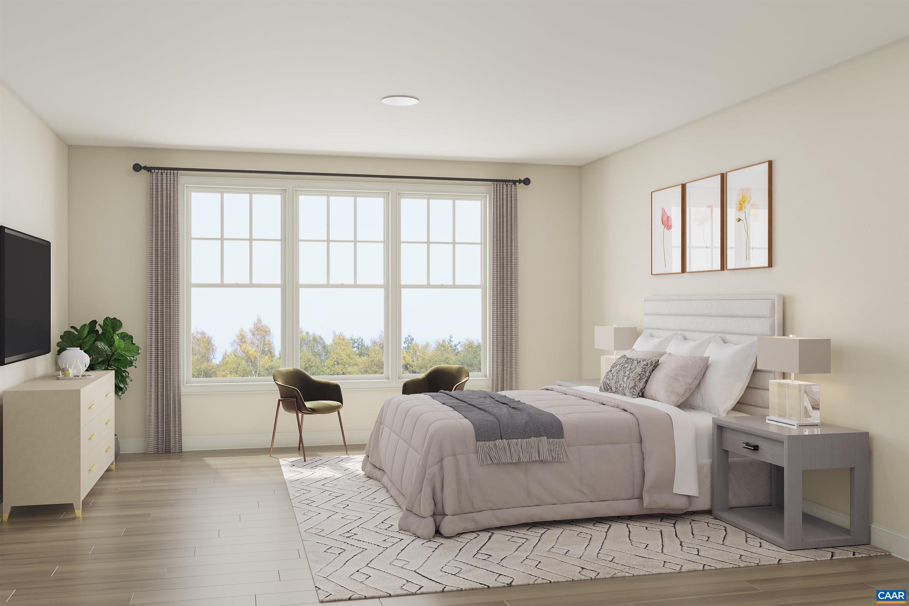 4 A Ryan Way Charlottesville, VA 22911 - Photo 6 of 16 a spacious bedroom with a large bed and a large window