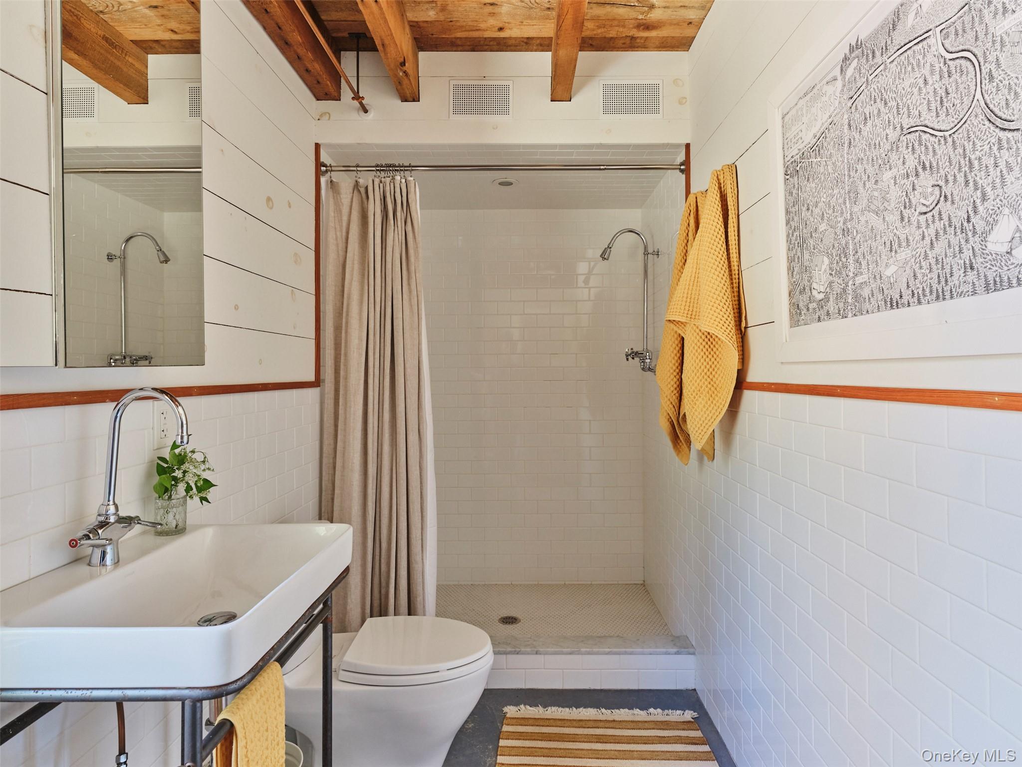 55 Woods Road Barryville, NY 12719 - Photo 24 of 50 a bathroom with a sink toilet and shower