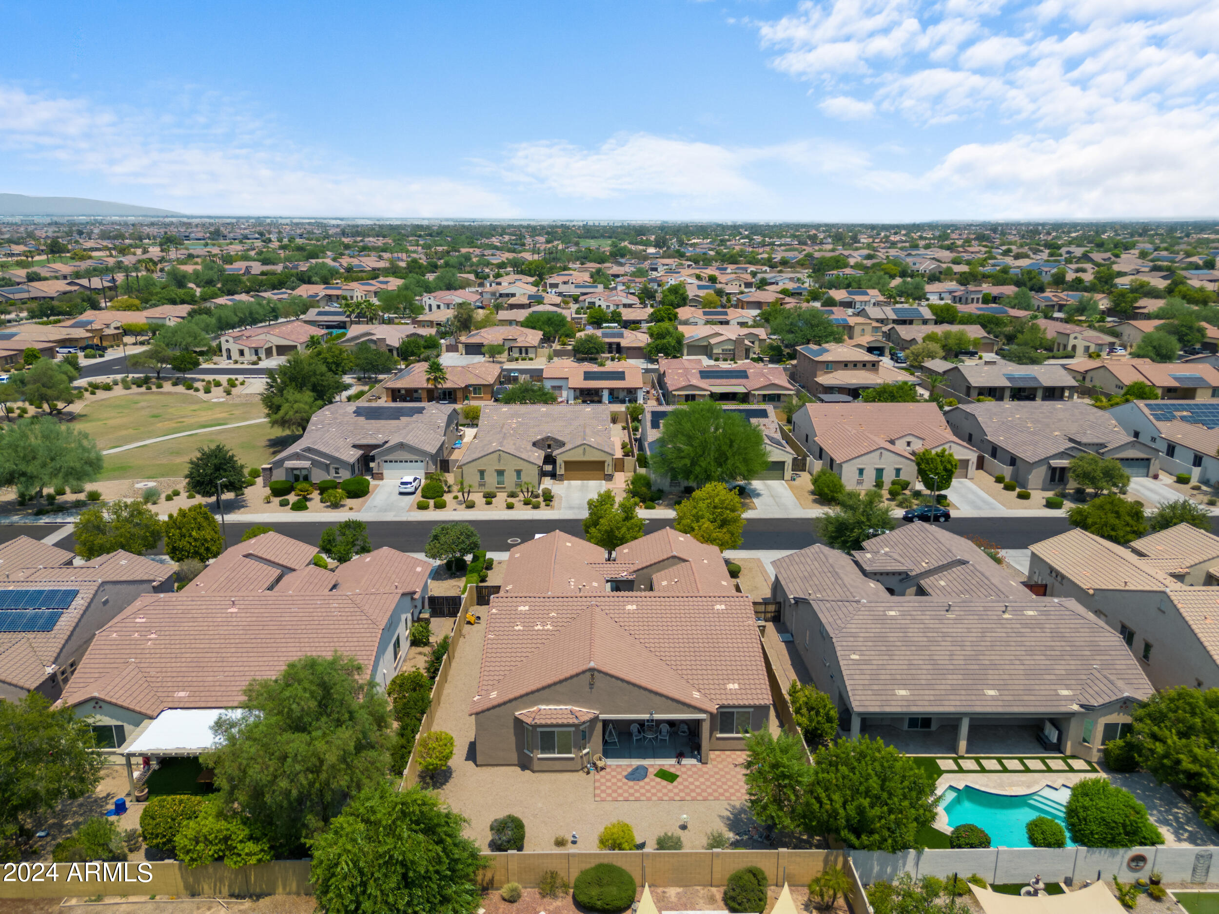16205 West Berkeley Road Goodyear, AZ 85395 - Photo 31 of 32 Drone of backyard