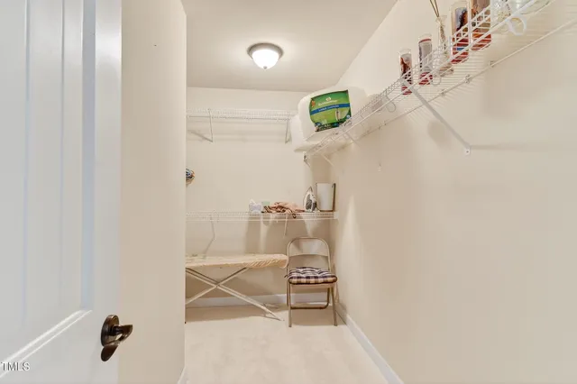 a bathroom with a sink and a shower curtain