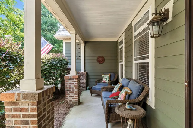 a view of an outdoor sitting area