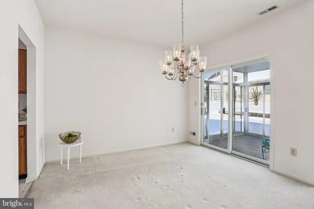 a view of an empty room