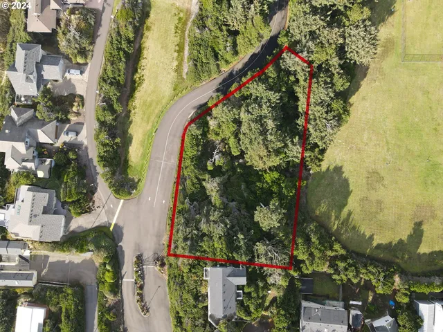 a view of a lake with a city