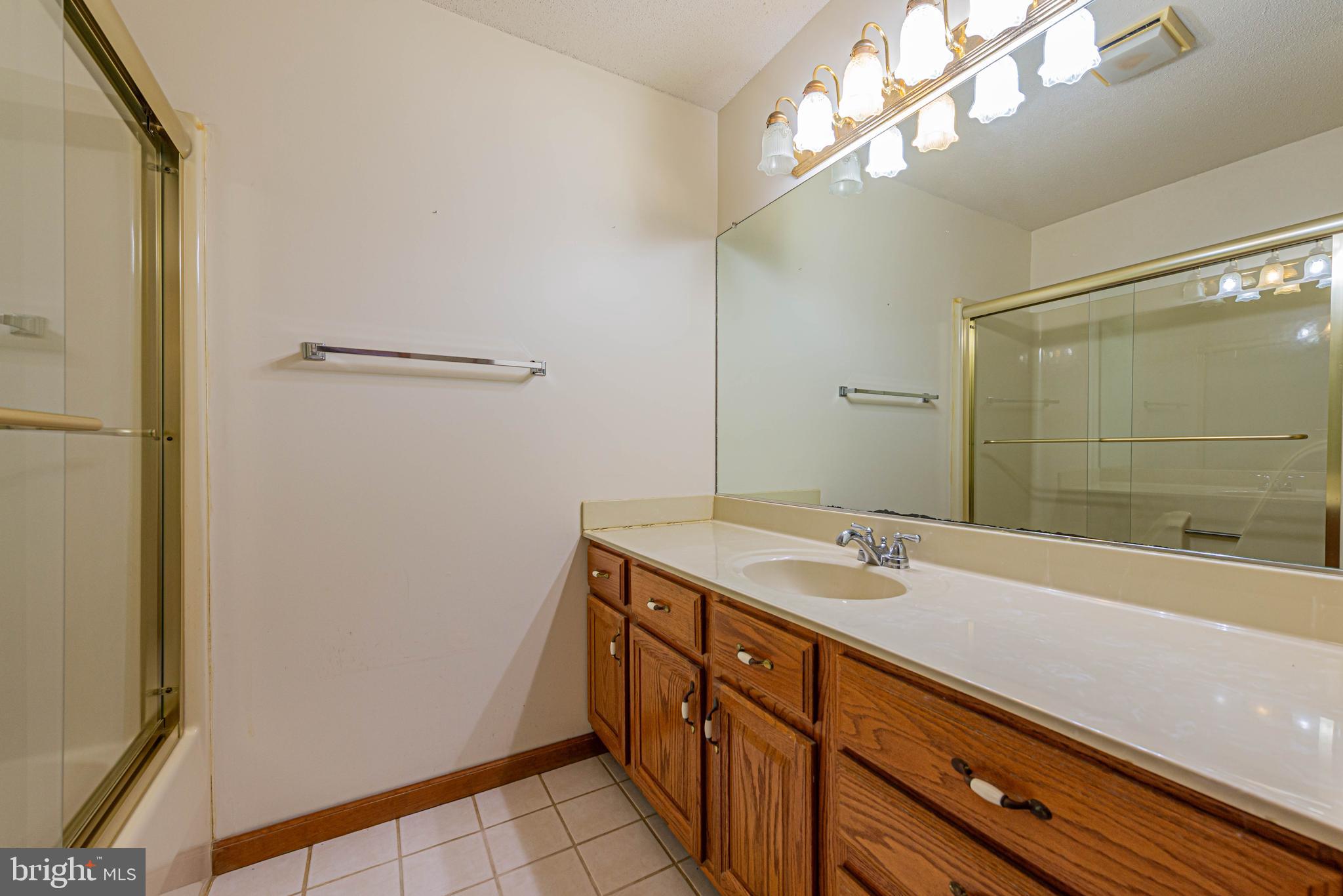 35772 Egret Road Selbyville, DE 19975 - Photo 26 of 38 a bathroom with a sink a mirror and a shower