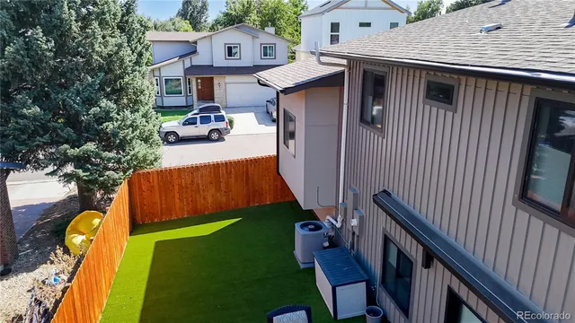 a aerial view of a house