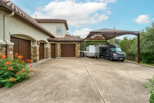 a car parked in front of house