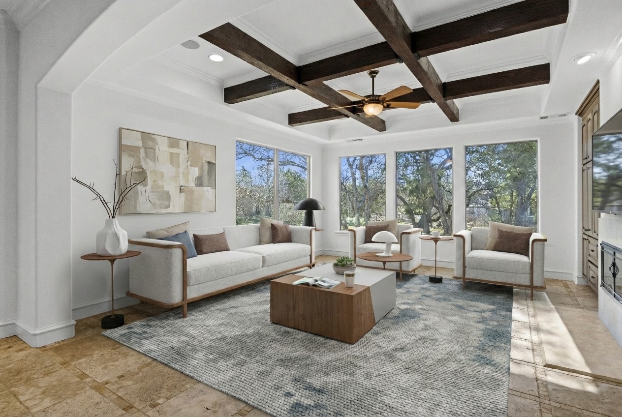 3401 Pearce Road Austin, TX 78730 - Photo 8 of 37 Lots of windows floods the room with natural light