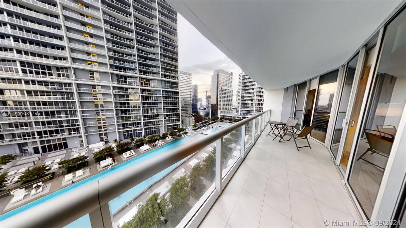 475 Brickell Avenue, Unit 1909 Miami, FL 33131 - Photo 6 of 12 a view of balcony with a potted plant