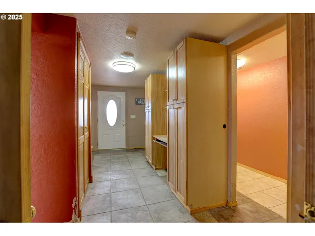 a view of a room with a bathroom