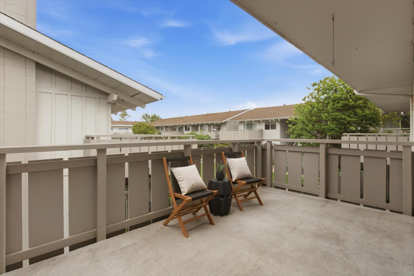 255 South Rengstorff Avenue, Unit 58 Mountain View, CA 94040 - Photo 17 of 27 a view of a terrace with chairs