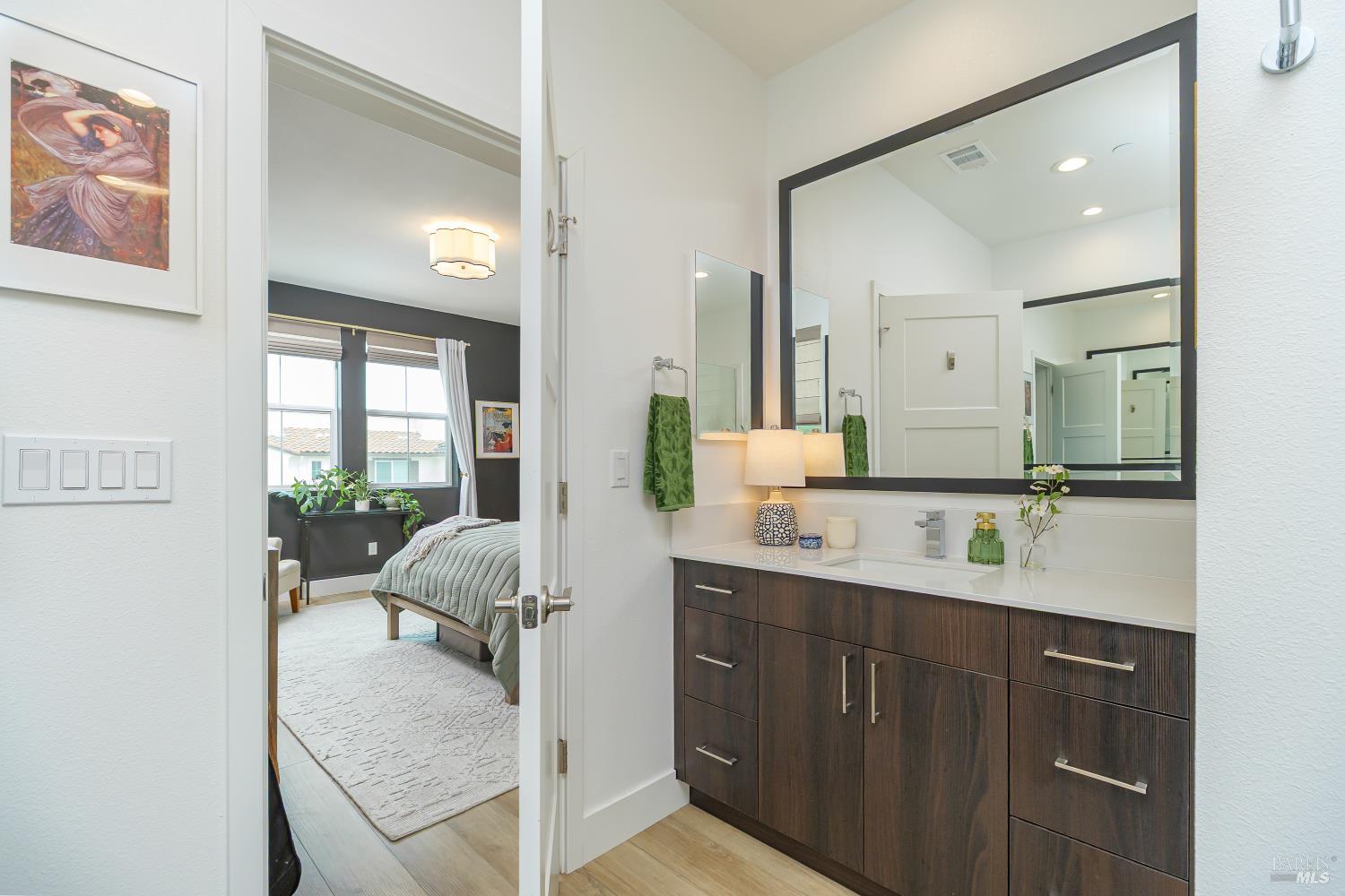715 Rockview Road Novato, CA 94949 - Photo 21 of 35 Primary bath with 2nd vanity and sink.