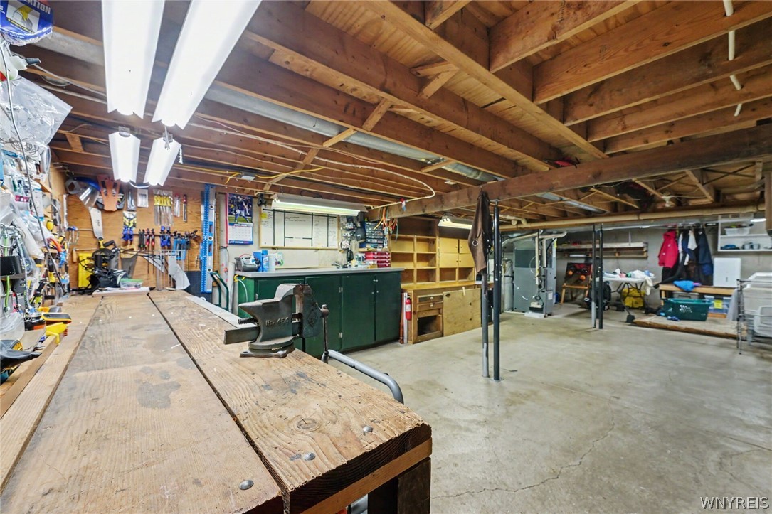 13075 Steiner Road Newstead, NY 14001 - Photo 22 of 35 Basement Workbench