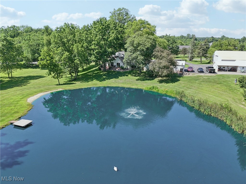 6414 Tennant Road Collins, OH 44826 - Photo 40 of 50 Aerial view of a large body of water and a tree filled landscape
