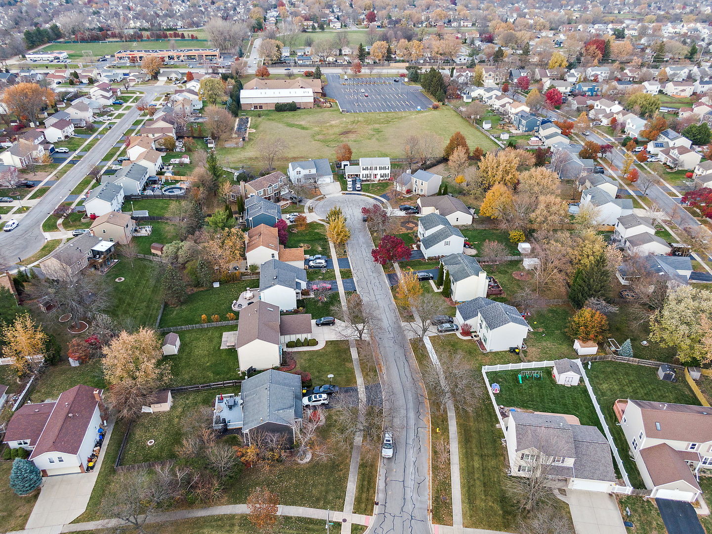 1340 Nantucket Court Carol Stream, IL 60188 - Photo 10 of 15 an aerial view of residential houses with outdoor space