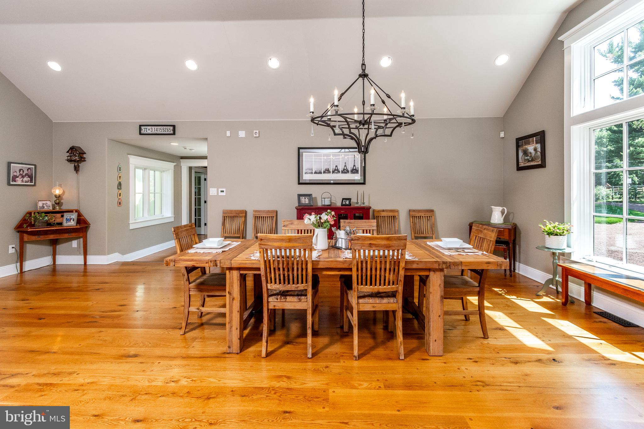 2969 Windy Bush Road Newtown, PA 18940 - Photo 24 of 124 Dining Room View w/gleaming white oak floors