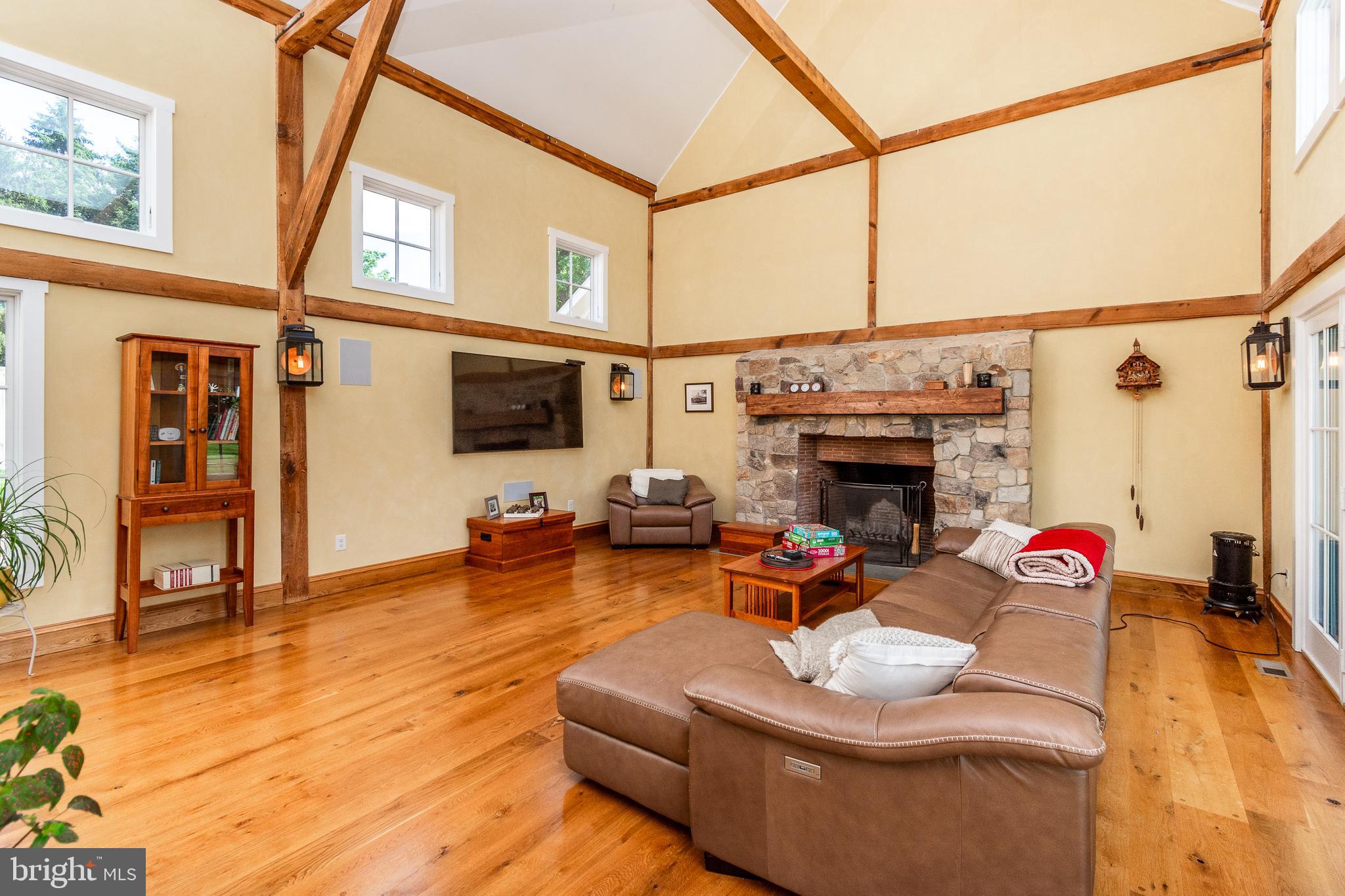 2969 Windy Bush Road Newtown, PA 18940 - Photo 32 of 124 Cozy Stone Wood Burning Fireplace in Great Room