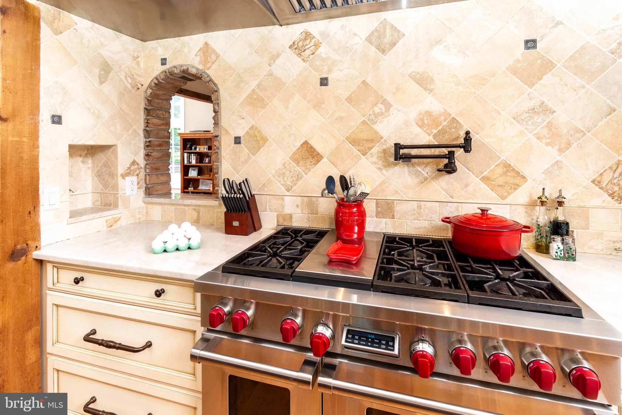 2969 Windy Bush Road Newtown, PA 18940 - Photo 41 of 124 Wolf Stove w/tile backsplash & pot filler