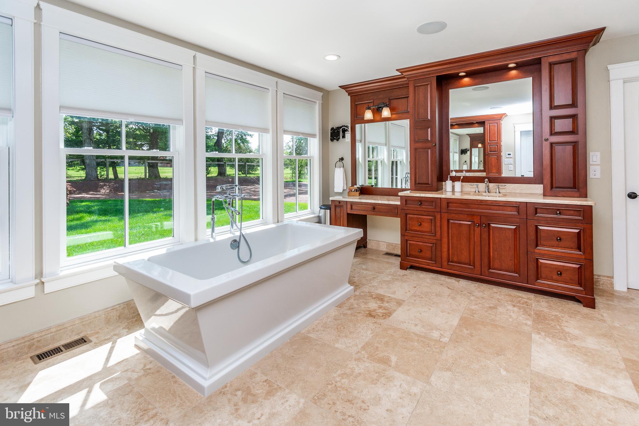 2969 Windy Bush Road Newtown, PA 18940 - Photo 52 of 124 Soaking Tub with a wall of windows