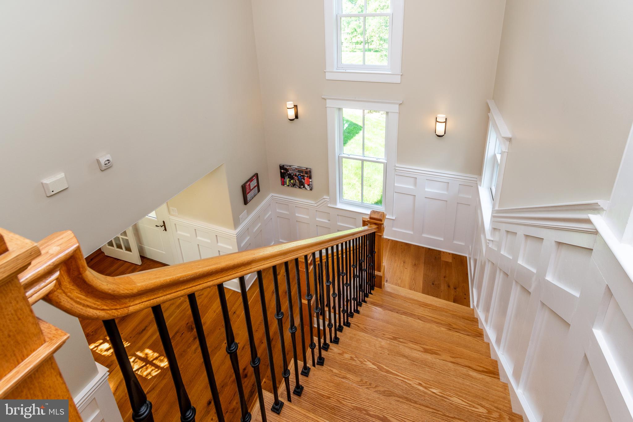 2969 Windy Bush Road Newtown, PA 18940 - Photo 65 of 124 Graceful Staiway w/Wainscoting & Curved Banister