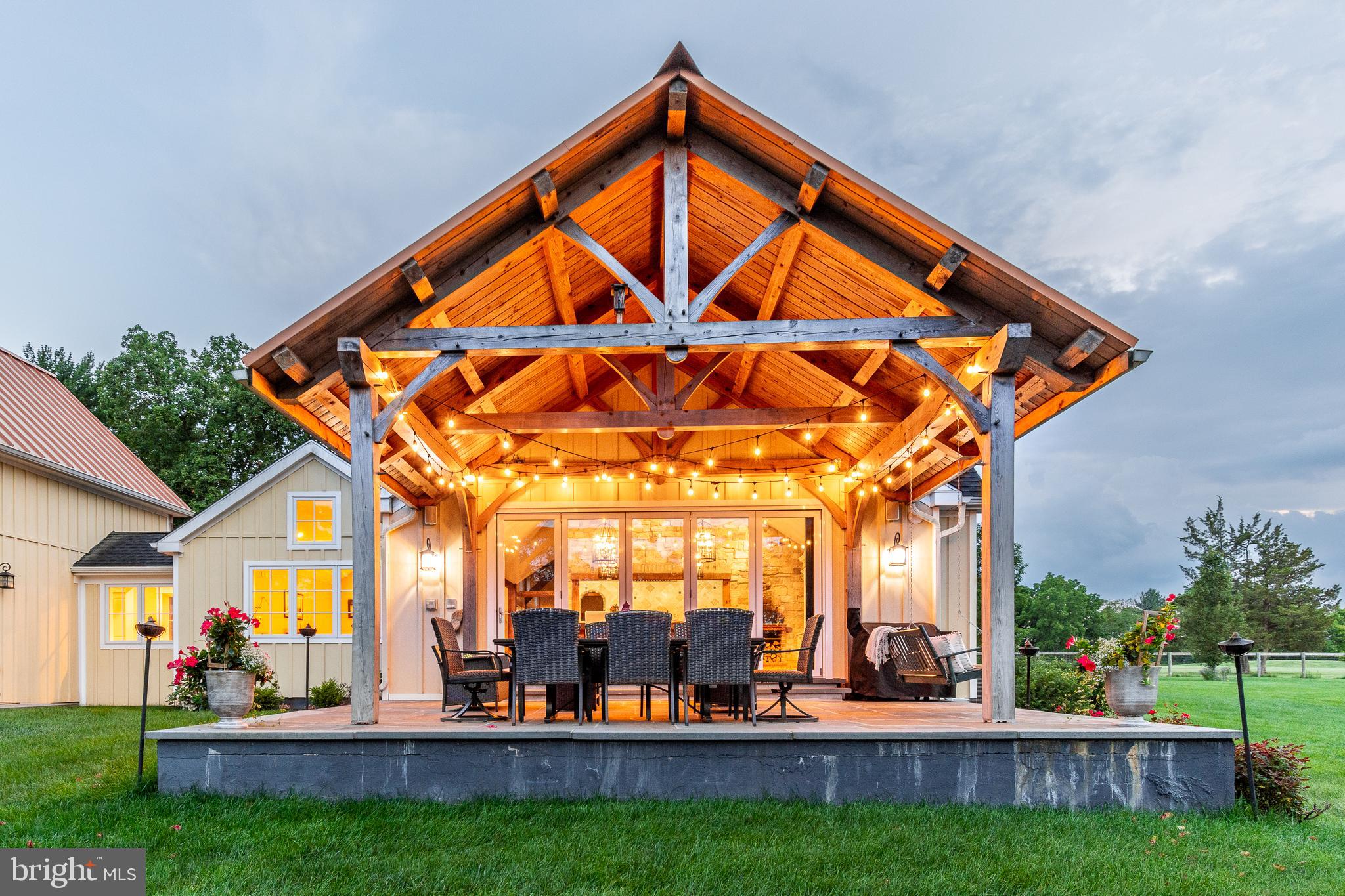 2969 Windy Bush Road Newtown, PA 18940 - Photo 9 of 124 STUNNING Post & Beam Covered Patio off Kitchen