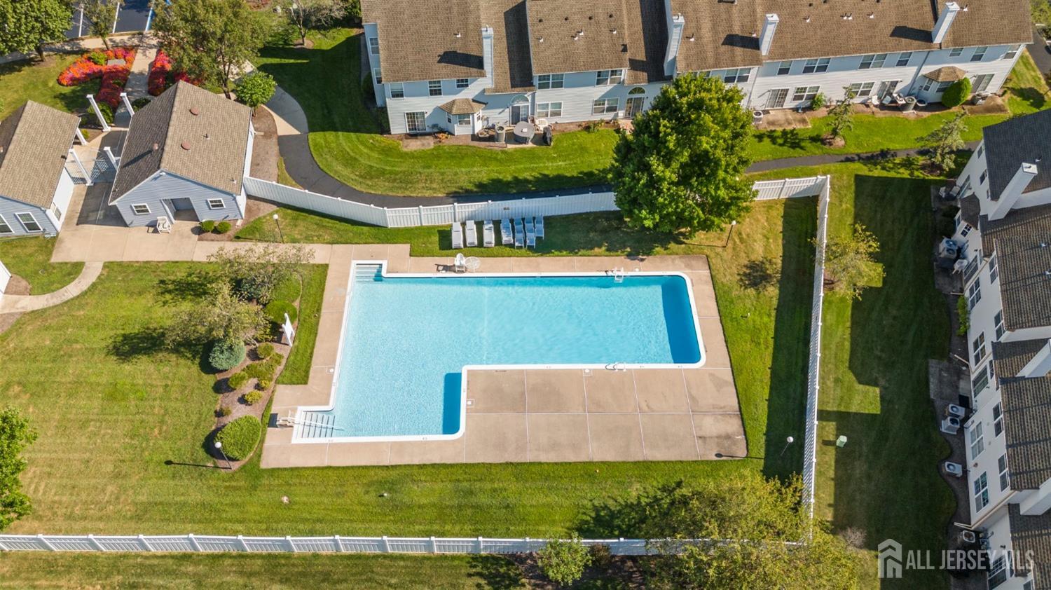 215 Nebula Road Piscataway, NJ 08854 - Photo 34 of 37 an aerial view of a house with a swimming pool