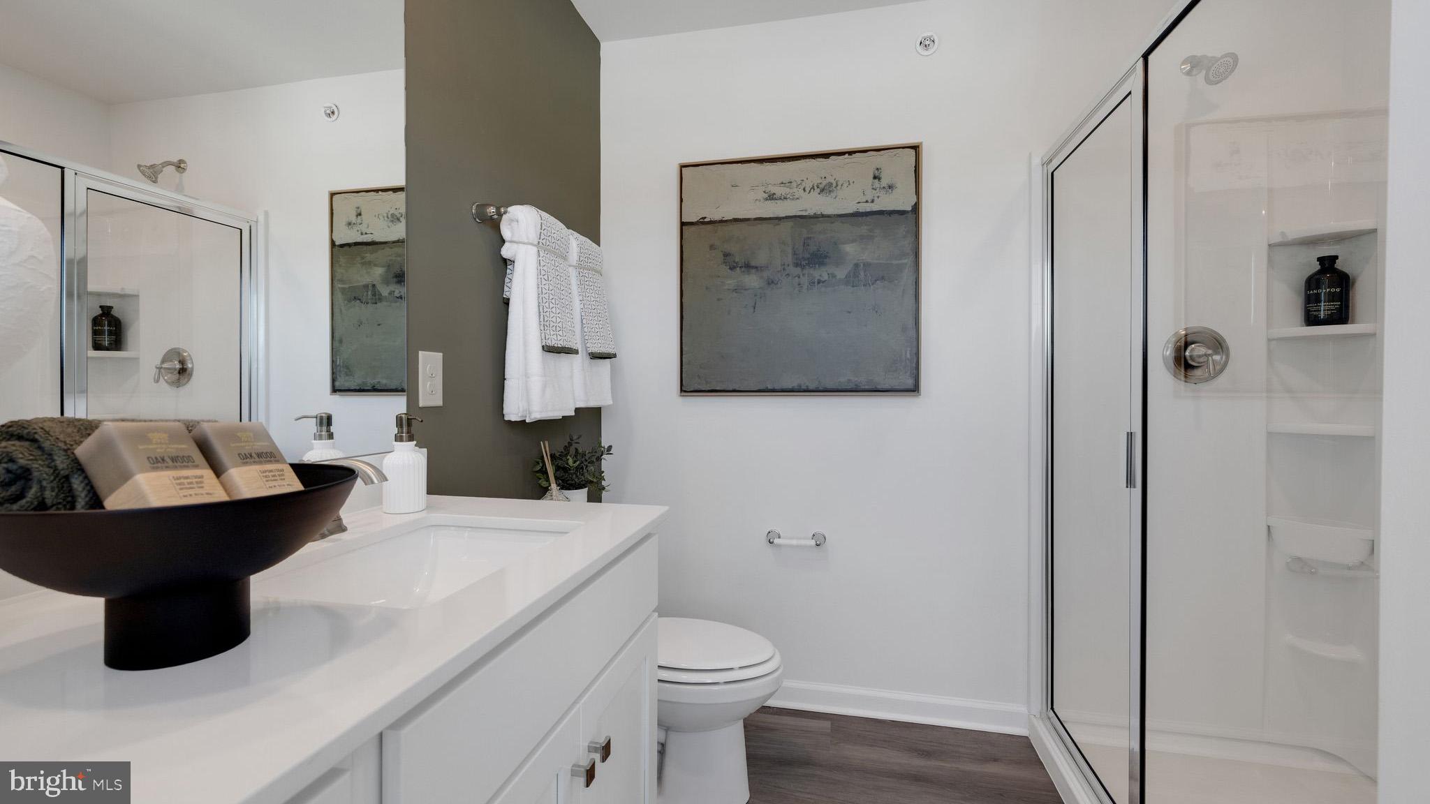8309 Alexander Court Breinigsville, PA 18031 - Photo 21 of 25 a bathroom with a toilet a sink and mirror