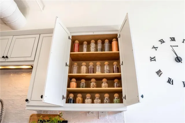a view of a book shelf