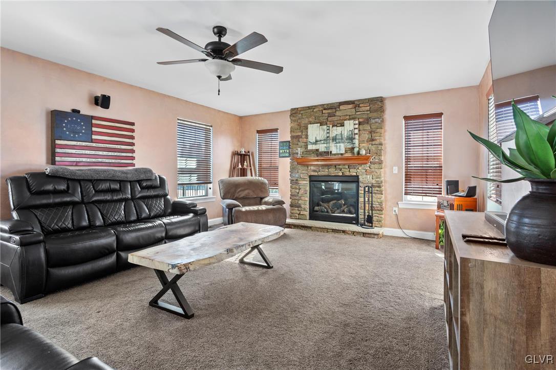 127 Fox Ridge Nazareth, PA 18064 - Photo 14 of 48 a living room with furniture and a fireplace