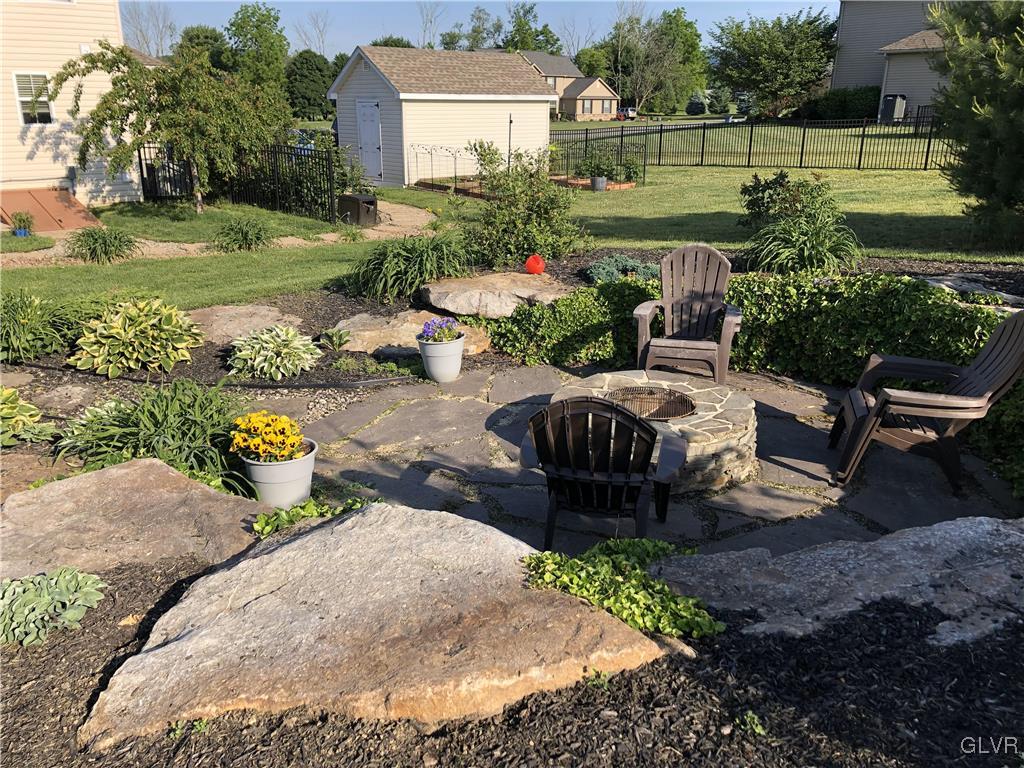 127 Fox Ridge Nazareth, PA 18064 - Photo 45 of 48 a view of backyard with outdoor seating and green space